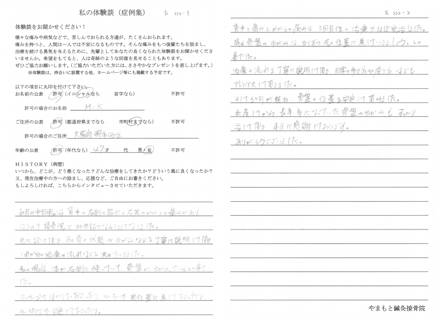 20代女性　感想