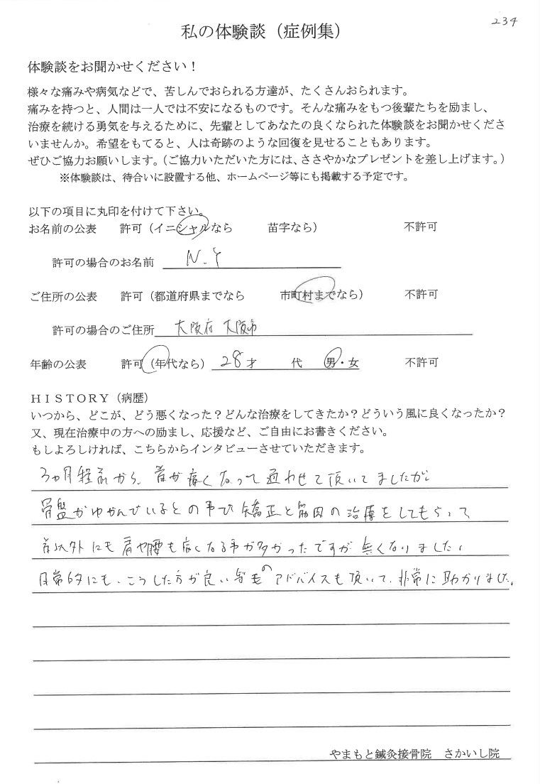 20代男性　感想