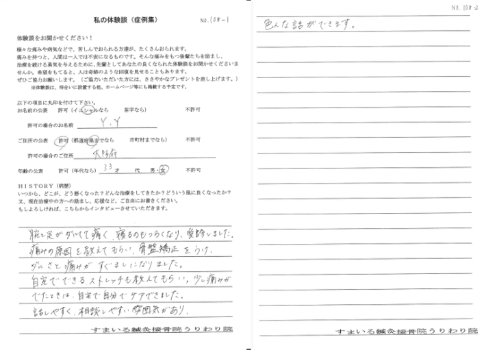 20代女性　感想
